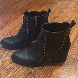 Sam Edelman Circus Black Studded Ankle  Boots